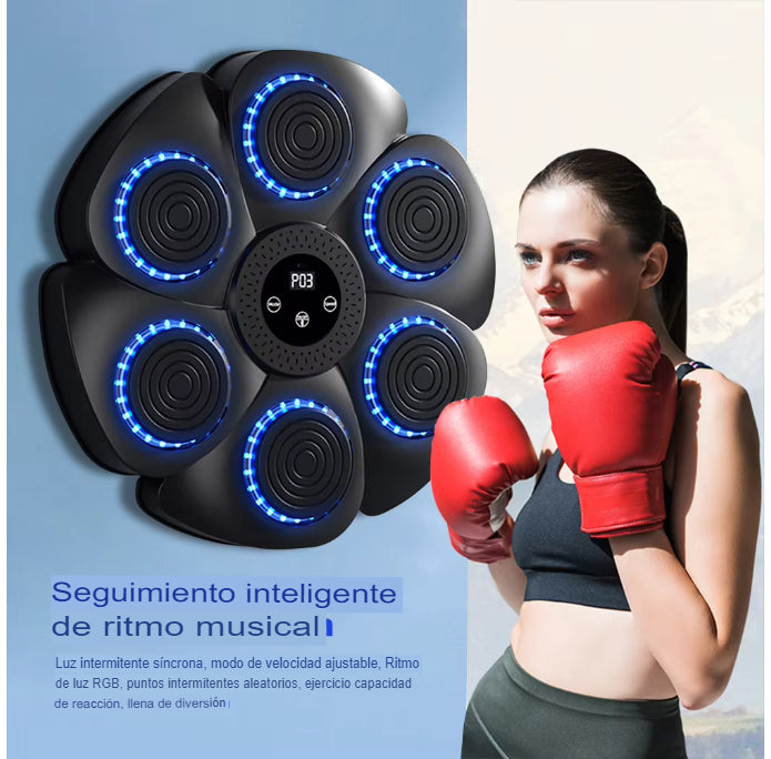 Maquina de Boxeo con Musica bluetooth + Guantes de entrenamiento